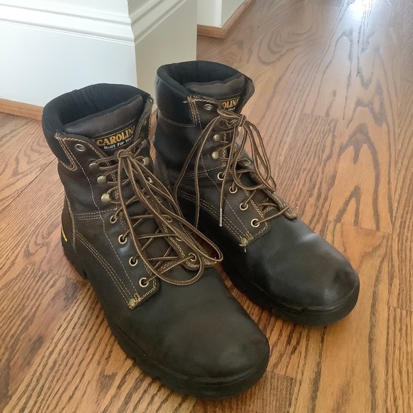 Carolina Men's Rugged Leather Work Boot Size 12 - Picture 10 of 16